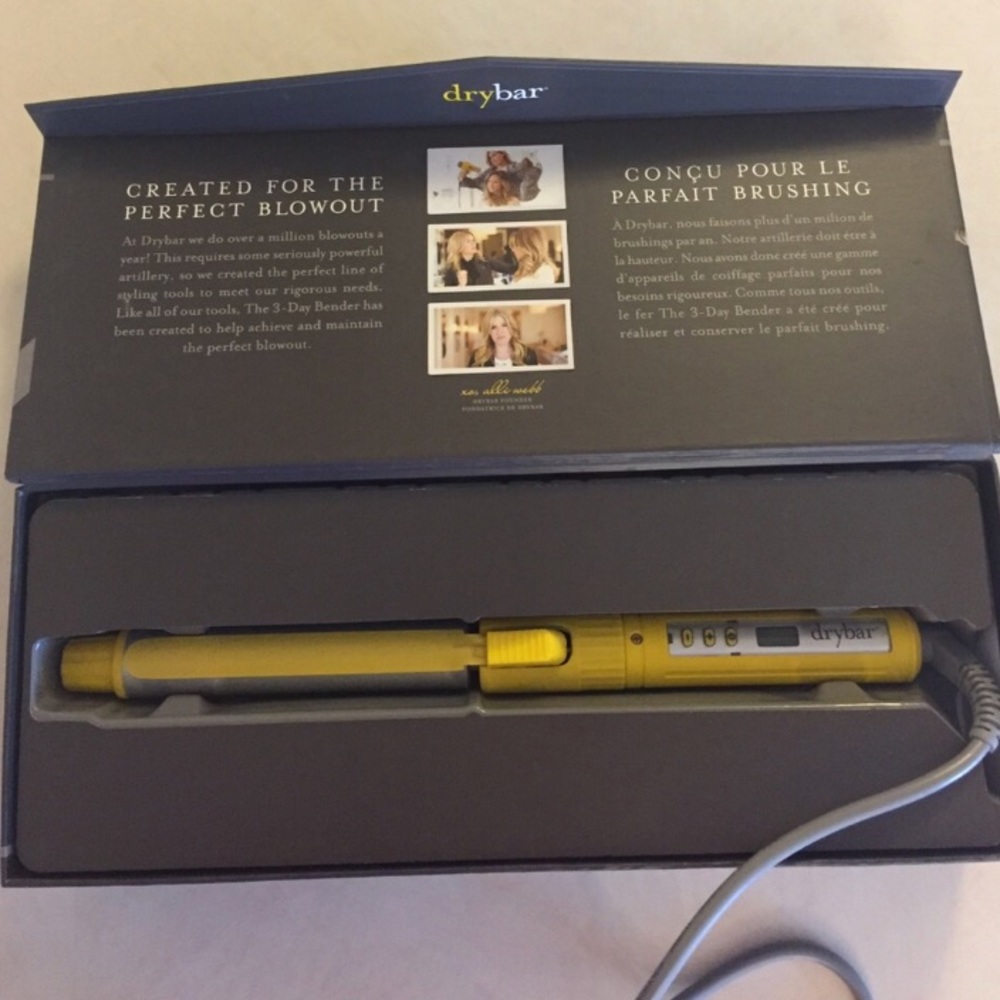 Drybar 1” inch 3 day bender curling iron